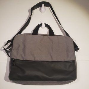 PX Los Angeles laptop bag grey black shoulder strap hand grips multiple pockets